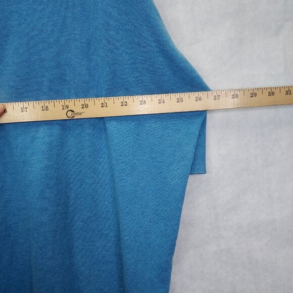 Cabi Lounge Sweater Women's Small Blue Marble Boat Neck Short Sleeve Pullover - Picture 11 of 11